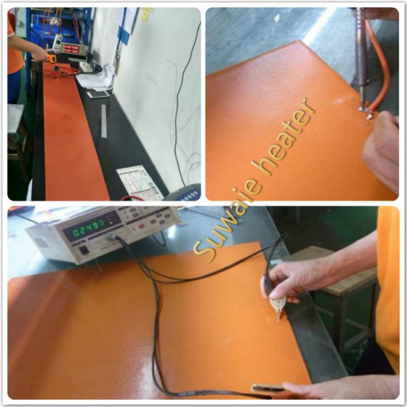 Silikonski gumeni grejač sa testom termostata1 Silicone Rubber Heater With Thermostat test1